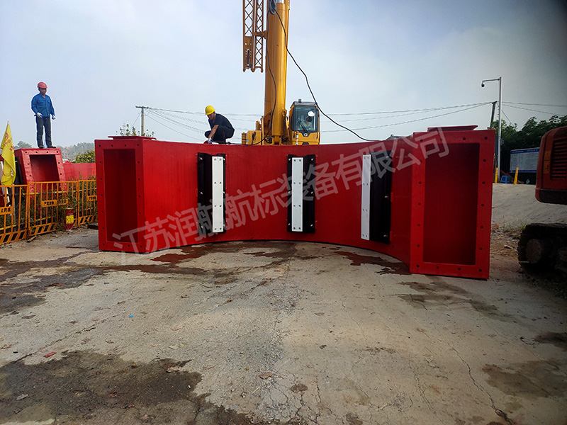 防撞設(shè)施組裝中安裝